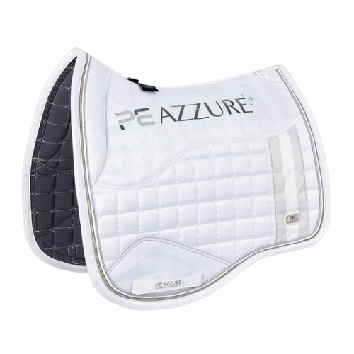 Azzure Anti-Slip Satin Dressage Pad - White