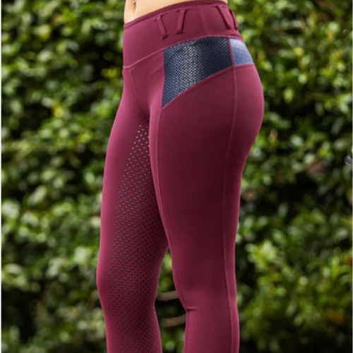 BARE Performance Riding Tights - RUBY CROC