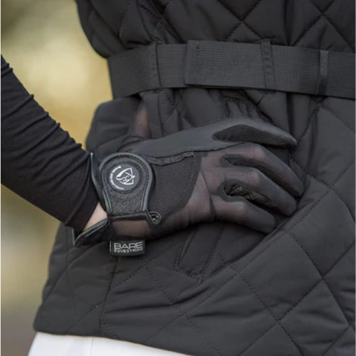 BARE Pro Rider Mesh Grip Gloves - BLACK