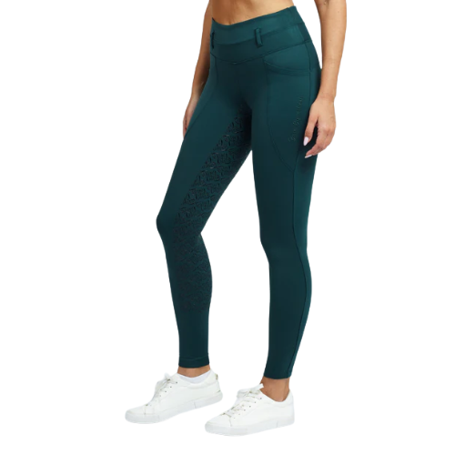 BARE Sculpt and Shape Performance Riding Tights - DEEP GREEN