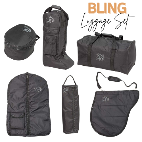 Bling 6 Piece Luggage Set Guardian Horse Products