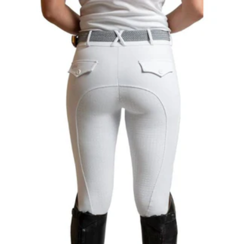 QJ Competition Riding Tights WHITE