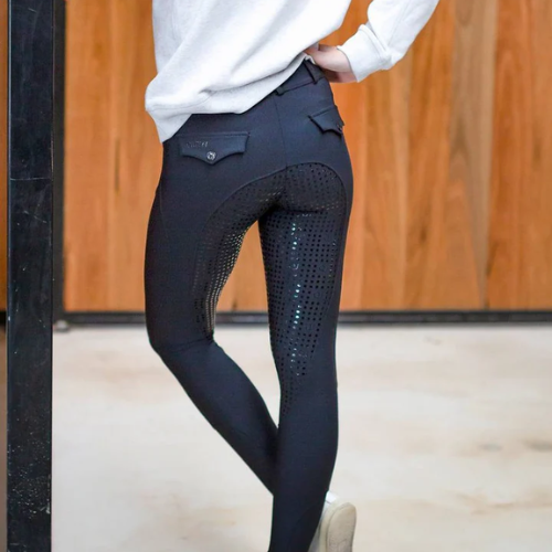 QJ Competition Riding Tights BLACK