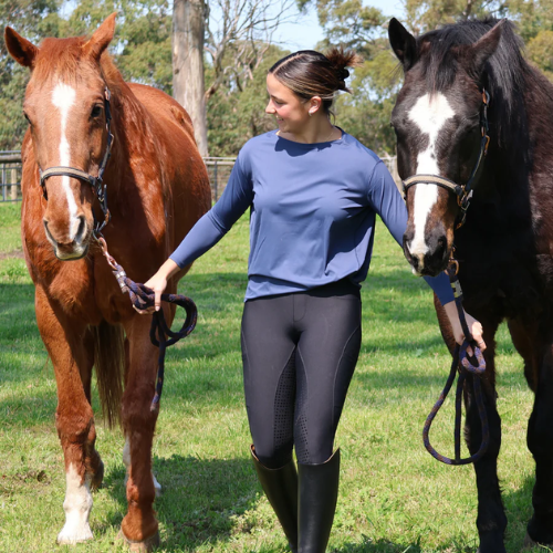 QJ Competition Riding Tights BLACK