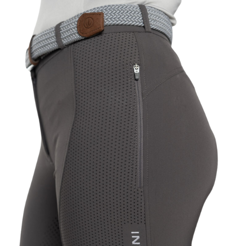 Delzani Kate SportzMax Breeches | Phone Pockets GREY