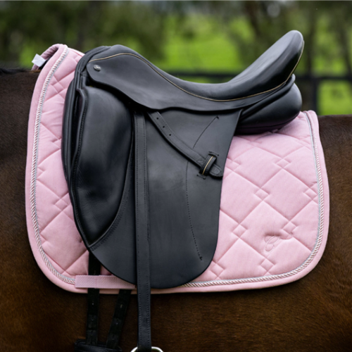 Cavalier Corduroy Dressage Saddle Pad - Pink Pony