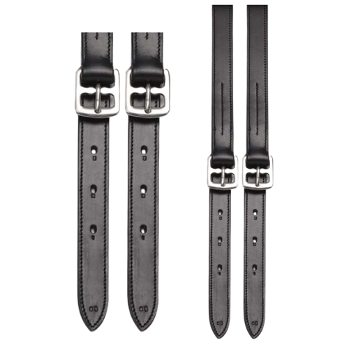 Aintree Stitched Stirrup Leather - Black