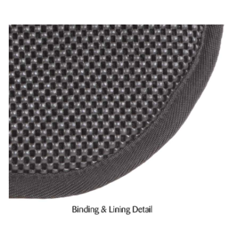 Quilted Half Pad with Inserts - Black