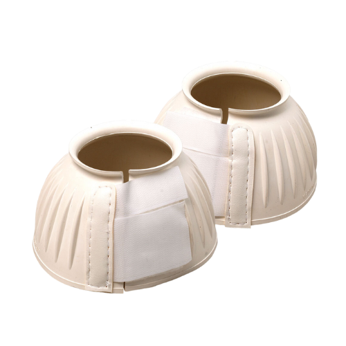 Ribbed Bell Boots - White