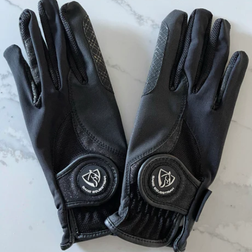 BARE Pro Rider Mesh Grip Gloves - BLACK