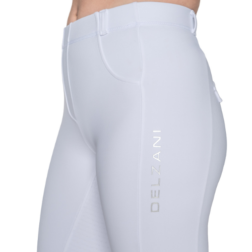 Delzani Brianna PRO Tights with Phone Pocket WHITE