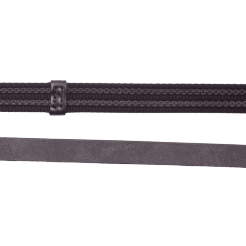 Domenico Web and Rubber Grip Reins Brown