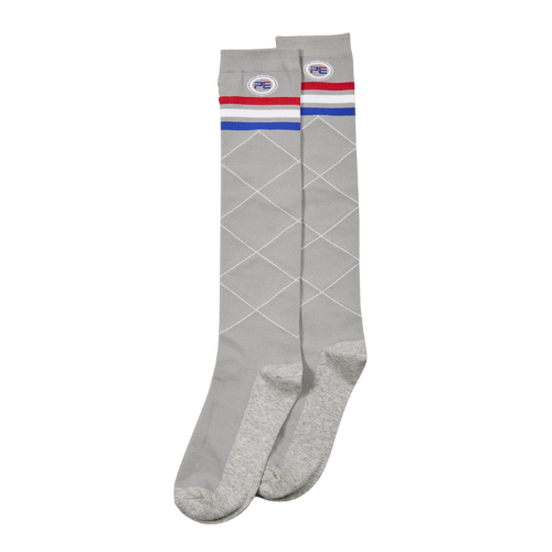 Kids 4 Season Socks (2 Pairs) Grey Classic Check
