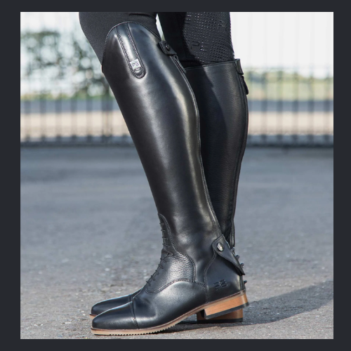 Horze Womens Tall Leather Boot Horze Ladies Duvall Tall Dress Boots Regular  B StateLineTack