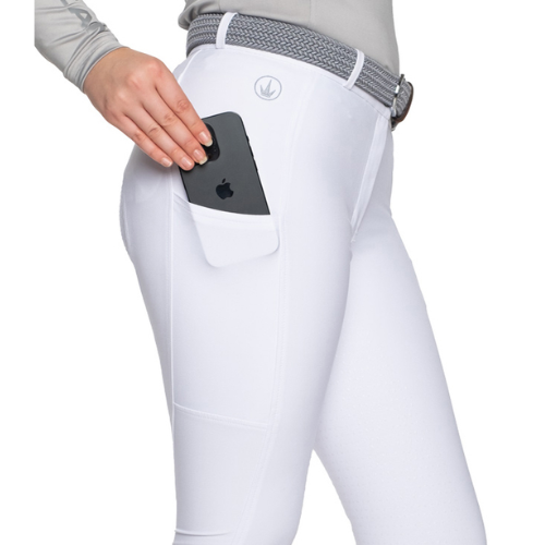 Delzani Sportzmax Bianca Classic Breeches WHITE
