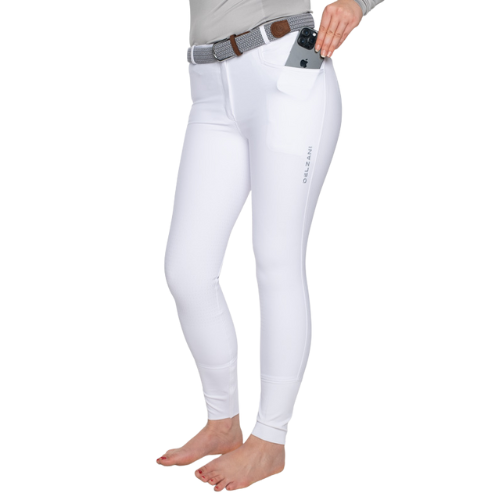 Delzani Sportzmax Bianca Classic Breeches WHITE