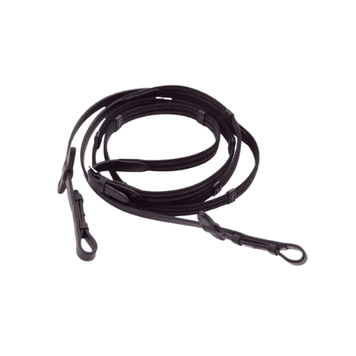 Domenico Web and Rubber Grip Reins Brown