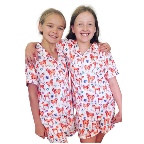 Kids Pony Print Pyjamas