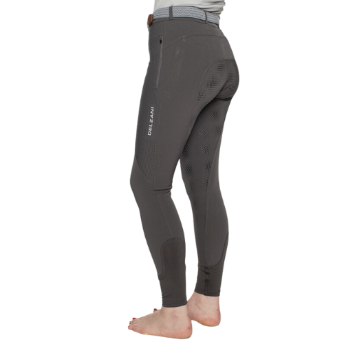 Delzani Kate SportzMax Breeches | Phone Pockets GREY