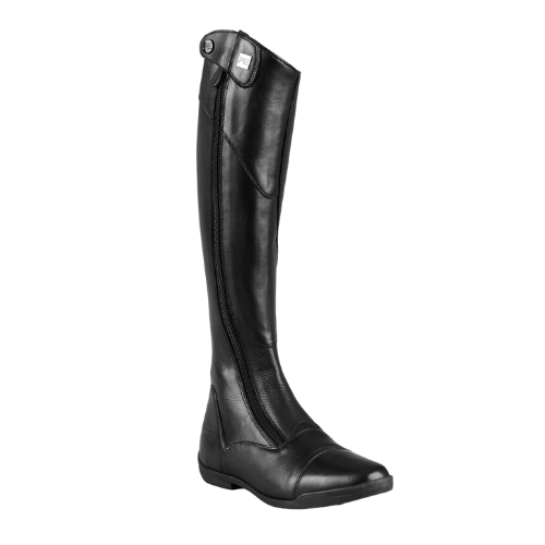 Modus Womens Leather Dress Tall Riding Boots Black