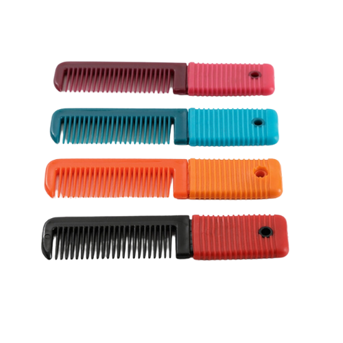 PE Plastic Mane Comb with Handle