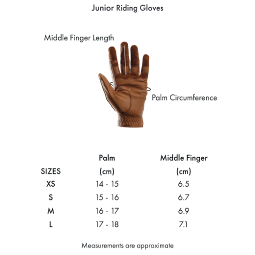 Presa Junior Mesh Riding Gloves Black