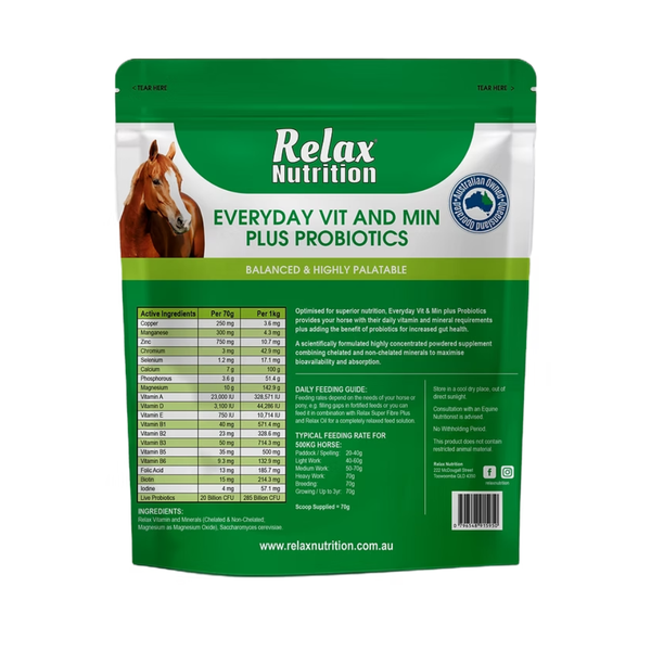 Relax Everyday Vit & Min Plus Probiotics
