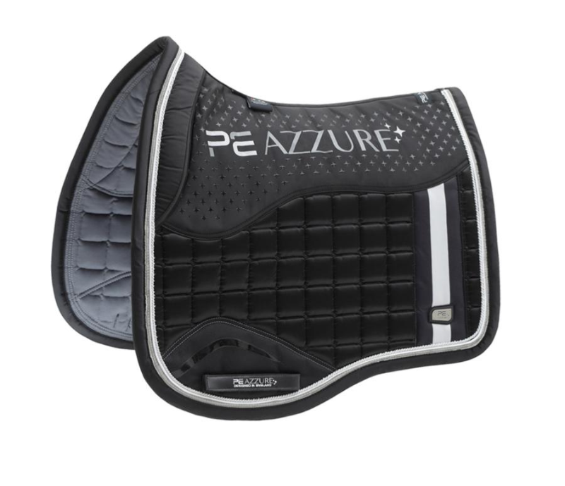 Azzure Anti-Slip Satin Dressage Pad - Black