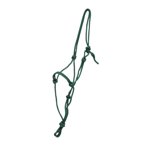 Knotted Rope Halter - Green
