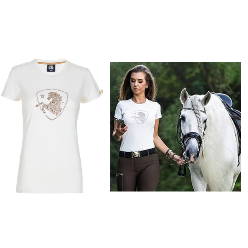 Equestrian Queen T Shirt "Natasha" Cream